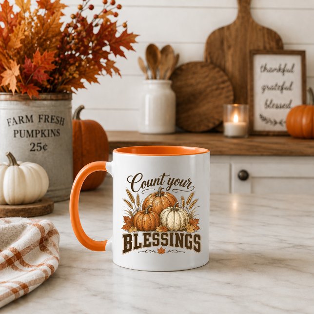 Tasse de café de Thanksgiving Comptez Vos Bénédict (Créateur téléchargé)