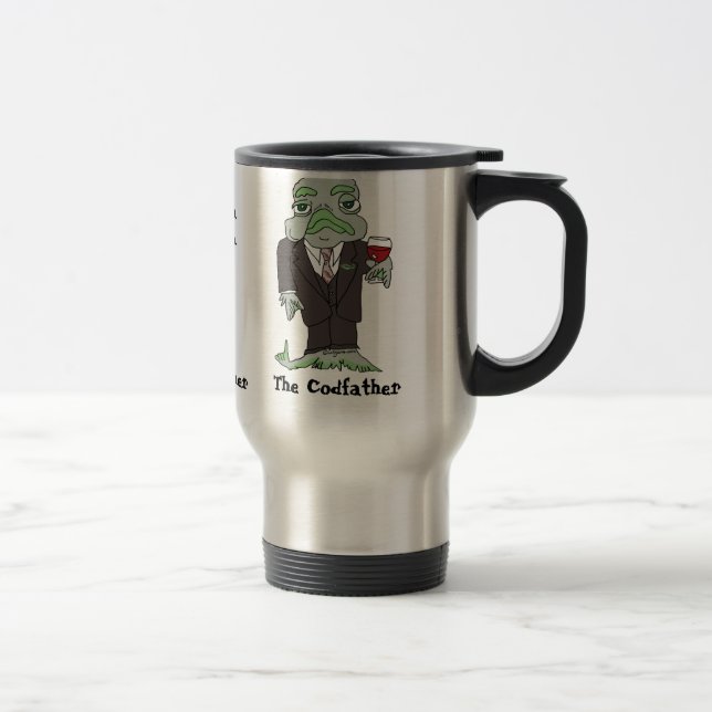 Tasse de café de voyage de Codfather (Droit)