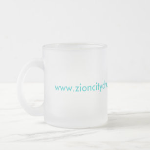 Tasse de café de Z avec le logo de ville de Zion