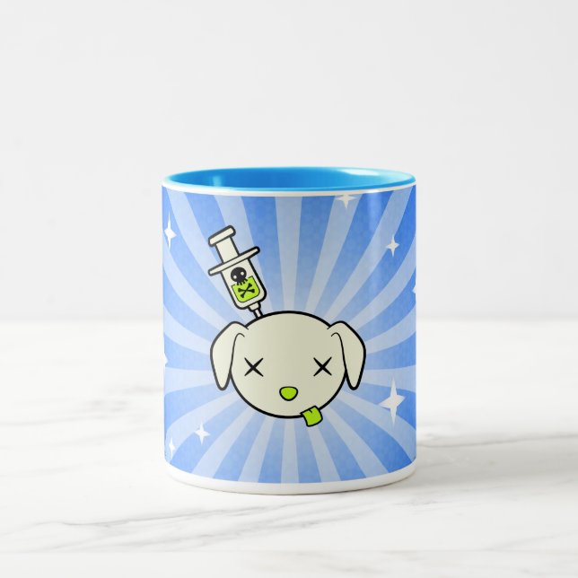 Tasse de café d'éclat de Poe - bleu (Centre)