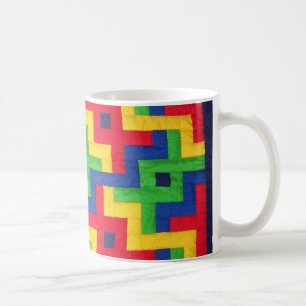 Tasse de café "d'édredon de patchwork"