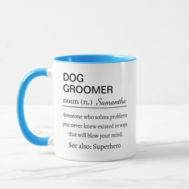 Tasse de café Définition de toiletteur de chien dr (Gauche)
