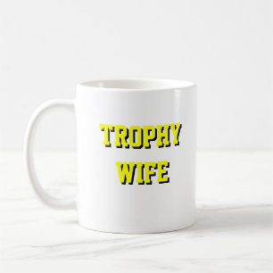 Tasse de café d'épouse de trophée