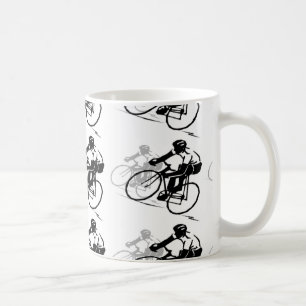 Tasse de café d'équitation de bicyclette