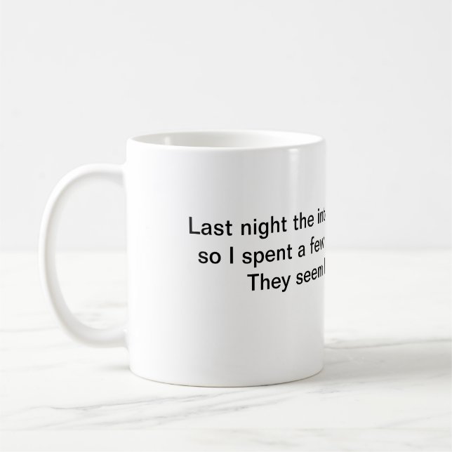 tasse de café dernière nuit internet a cessé de fo (Gauche)