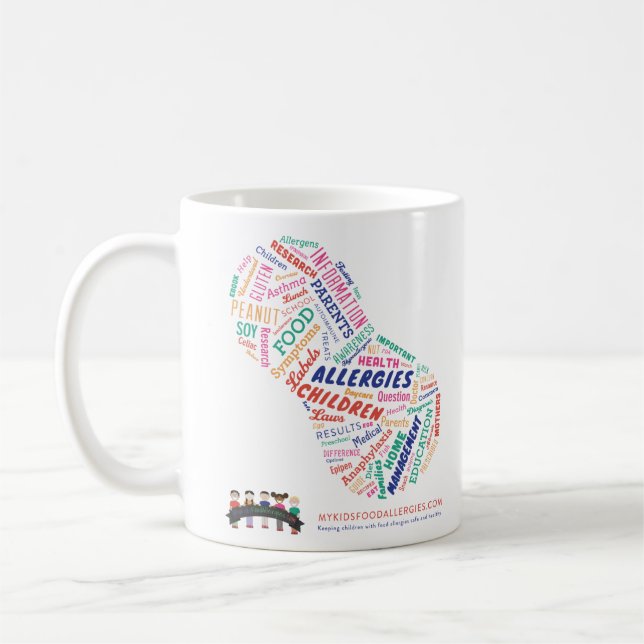 Tasse de café des allergies alimentaires de mon (Gauche)