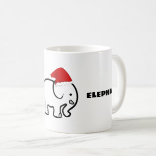 Tasse de café design éléphant blanc