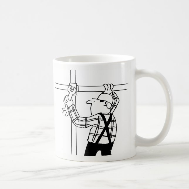 Tasse de café dessin animé échafaudage (Droite)