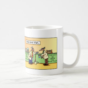 Tasse de café d'étude à double anonymat