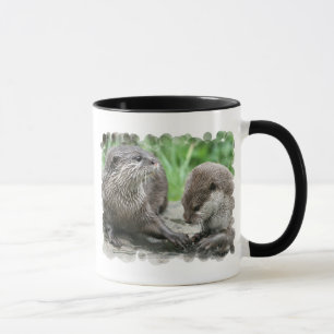 Tasse de café d'habitat de loutre