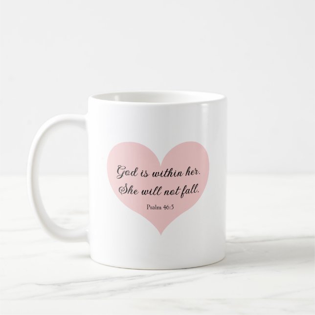 Tasse de café Dieu est en elle (Gauche)