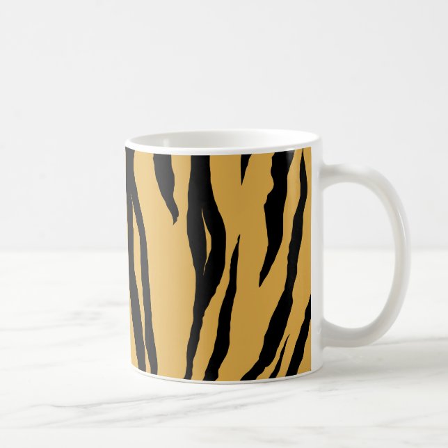Tasse de café d'impression de tigre (Droite)