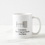 Tasse de café d'incinération<br><div class="desc">Tasse de café de base, incinération, de la collection mortuaire d'humour</div>