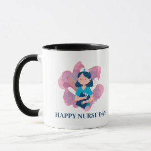 Tasse de café d'infirmière propre équipe de nett