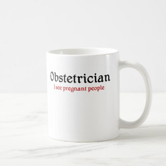 Tasse de café d'obstétricien