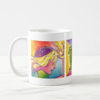 Tasse de café d'once - once avec polychrome et