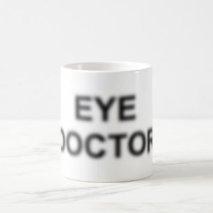 Tasse de café d'ophtalmologiste