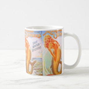 tasse de café d'or de sirènes