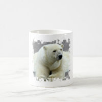 Tasse de café d'ours blanc