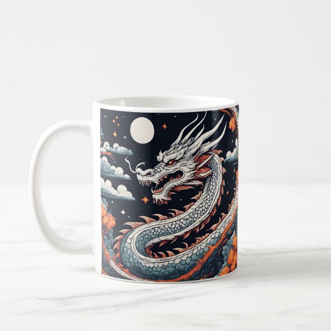 tasse de café dragon de nuit (Gauche)