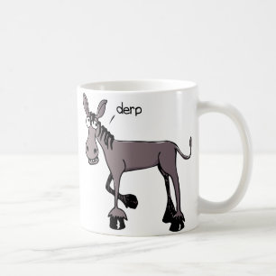 Tasse de café drôle d'âne de Derp