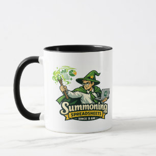 Tasse de café drôle de bureau Excel Wizard Invoc