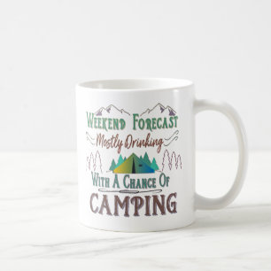 Tasse de café drôle de camping