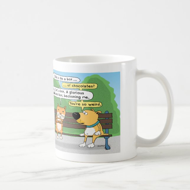 Tasse de café drôle de chat et de chien (Droite)