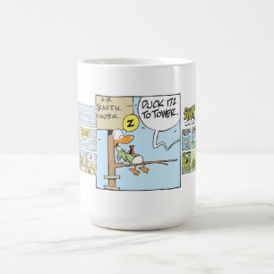 Tasse de café drôle de contrôleur de la navigat