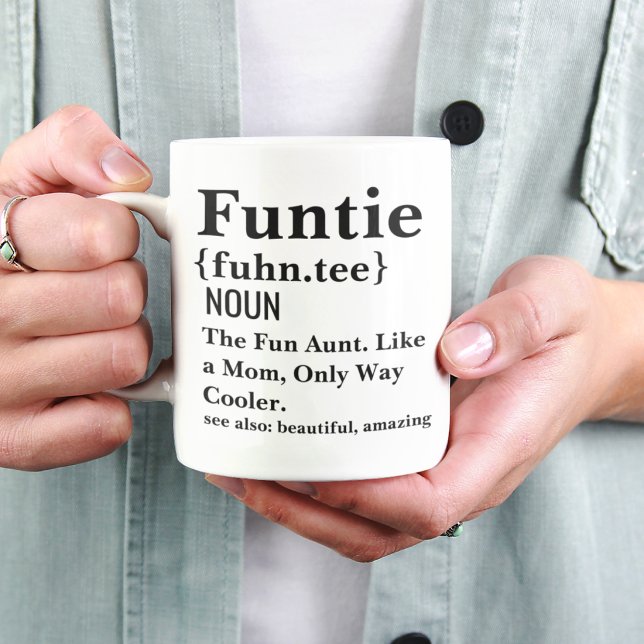 Tasse de café drôle de définition de Tatie Cadeau  (Créateur téléchargé)