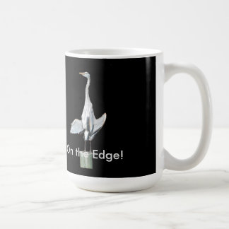 Tasse de café drôle de héron de héron