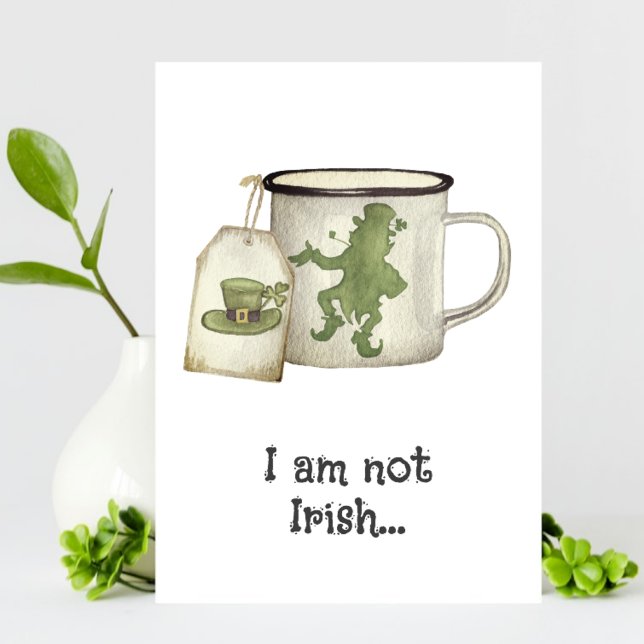 Tasse de café drôle de Leprechaun Carte de la Sain (Créateur téléchargé)