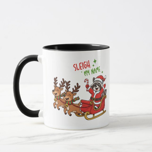 Tasse de café drôle de Noël, cadeau d'humour des f (Gauche)