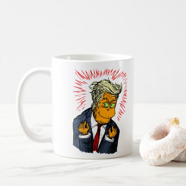 Tasse de café drôle de Noël d'atout (Avec donut)