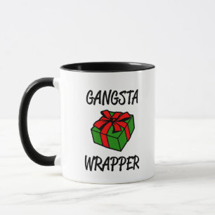 Tasse de café drôle de Noël d'emballage de Gangsta