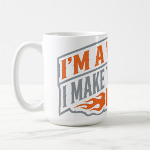 Tasse de café drôle de soudeur étincelles voler hu