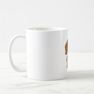 Tasse de café drôle de teckel — Lunettes de soleil