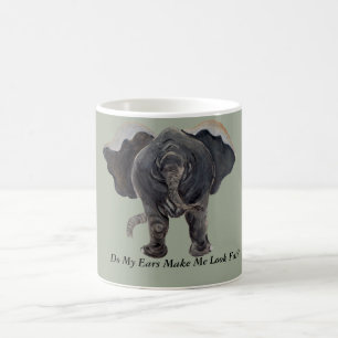 Tasse de café drôle d'éléphant