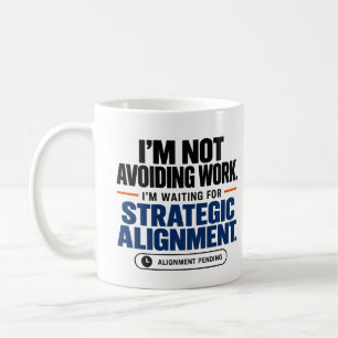 Tasse de café drôle d'humour de bureau d'alignemen