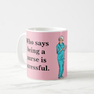 Tasse de café drôle d'infirmière