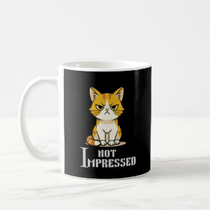 Tasse de café drôle et sarcastique Chat grincheux
