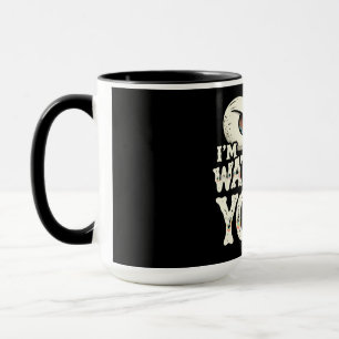 Tasse de café drôle "JE VOUS REGARDE" aux yeux rét
