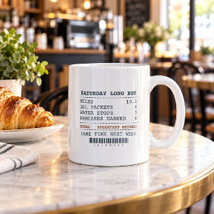Tasse de café drôle pour avoir couru 13 miles pour