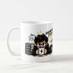Tasse de café drôle pour étudiant en ingénierie él