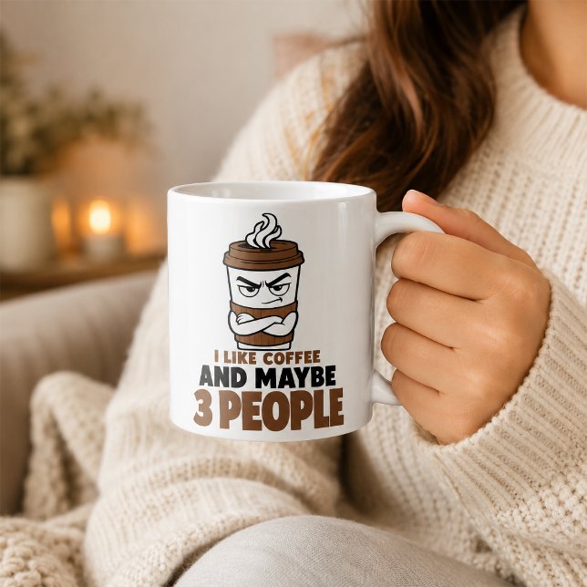 Tasse de café drôle pour introverti Cadeau anti so (Créateur téléchargé)