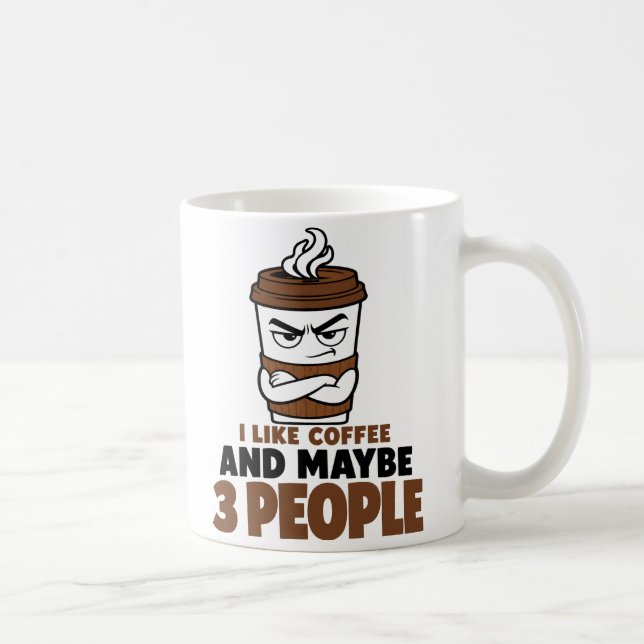 Tasse de café drôle pour introverti Cadeau d'humou (Droite)