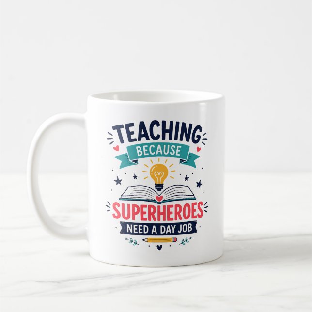 Tasse de café drôle pour l'appréciation des enseig (Gauche)
