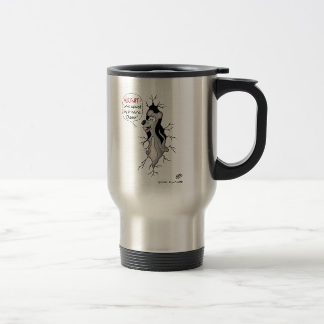 Tasse de café drôle : Qui a déplacé mon fromage ? (Droit)
