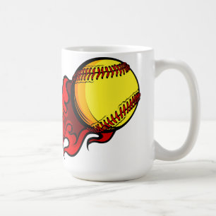 Tasse de café du base-ball de flamber Fastpitch
