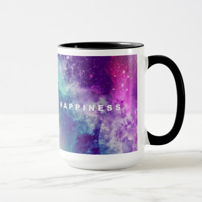 Tasse de café du bonheur 15oz de galaxie (Droite)